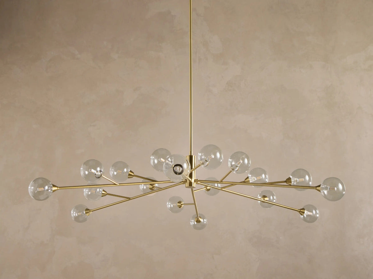 Apollo 59 Inch Round Brass Chandelier