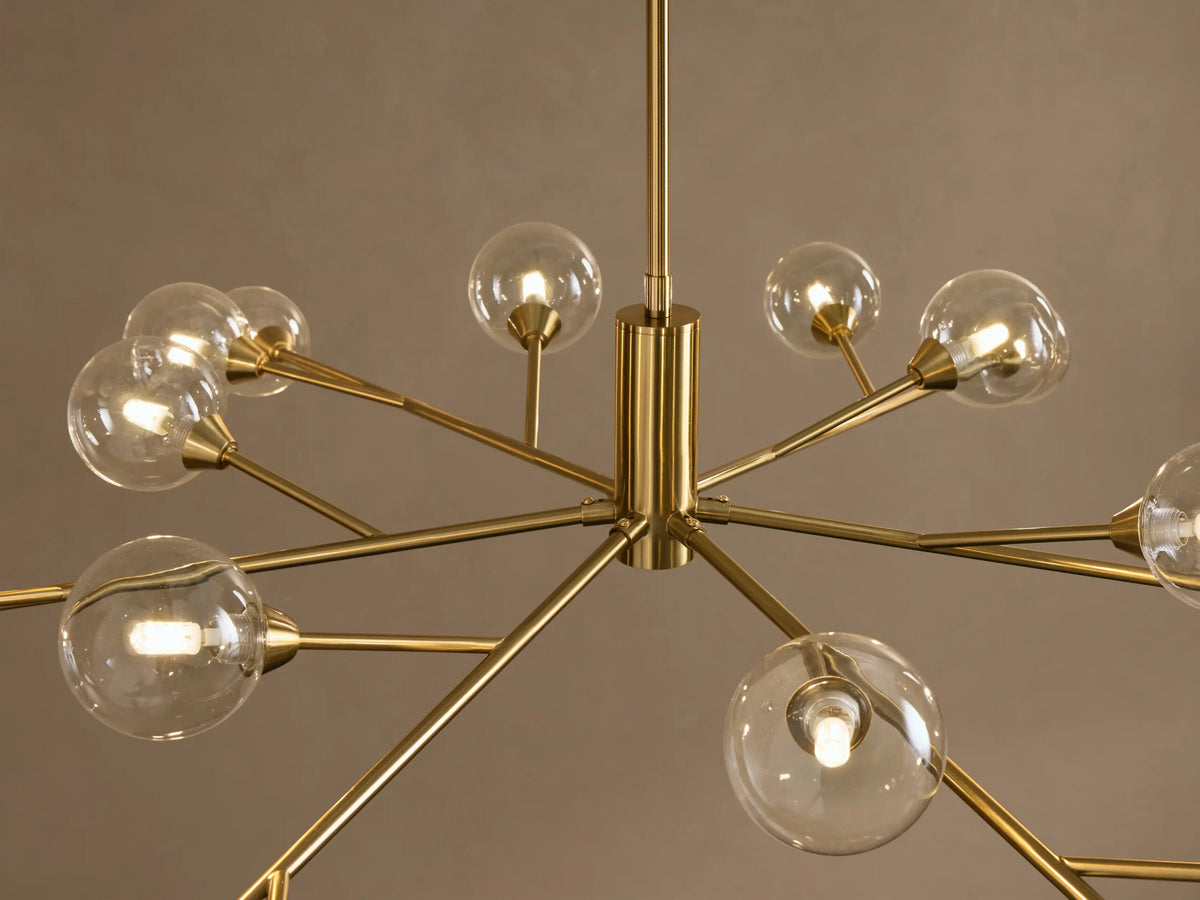 Apollo 59 Inch Round Brass Chandelier