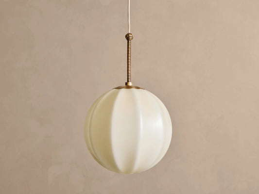 Agnes Brass Glass Pendant 12 Inch — product view 2