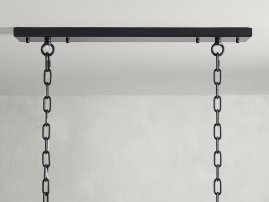 Amaya Modern Crystal Light Rectangular Chandelier — product view 2