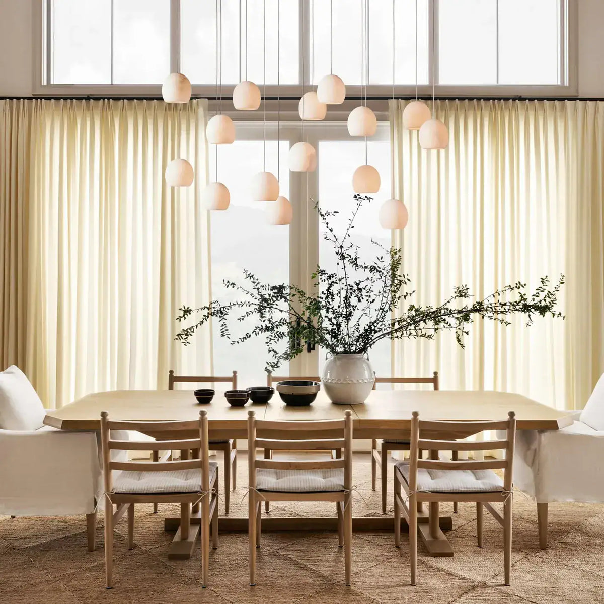 Alabaster Chandelier Linear 48 Inch — product view 10