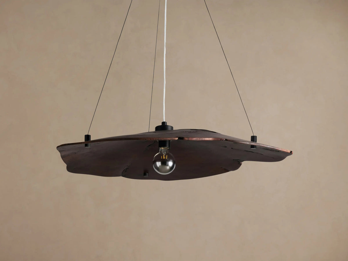 Wood Chandelier Arruga Dome Pendant Light