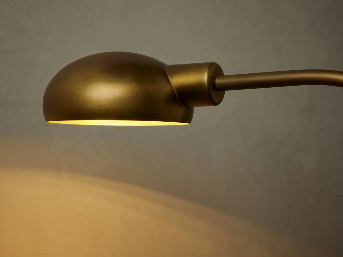 Bergamo Brass Task Lamp — product view 4