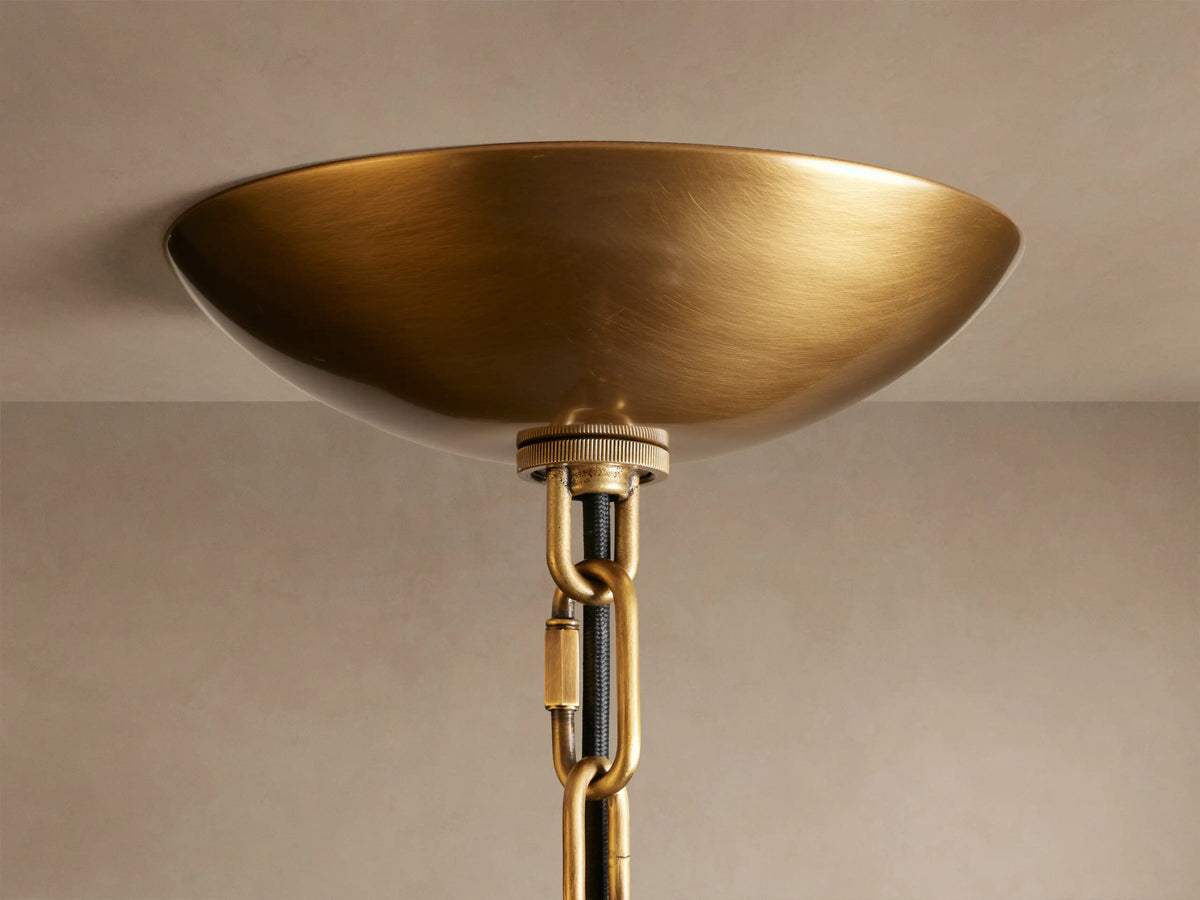 Blaire Round glass chandelier in Clear — product view 5