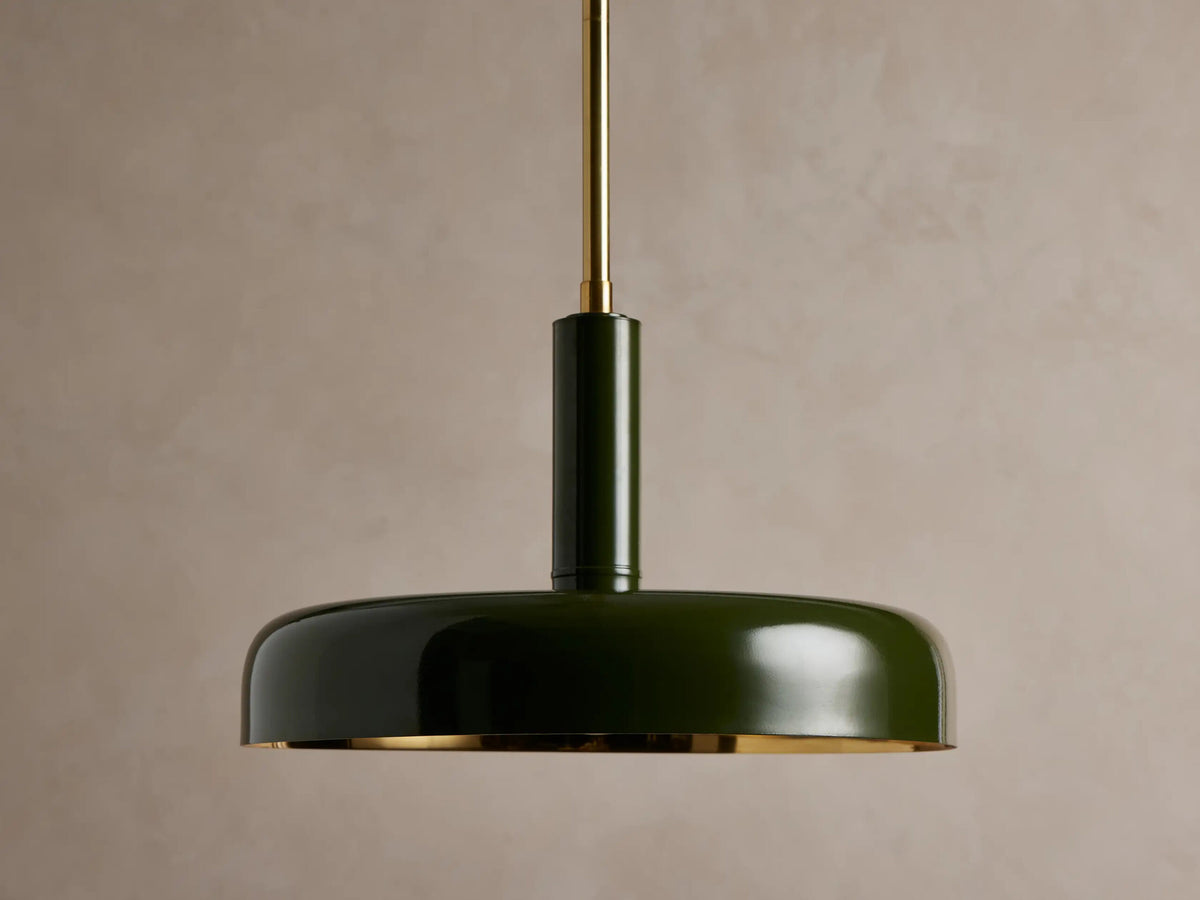 Bonham brass dome pendant
