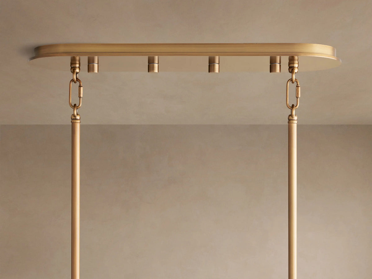 Delsie Oval Glass Chandelier 51 Inch — product view 20