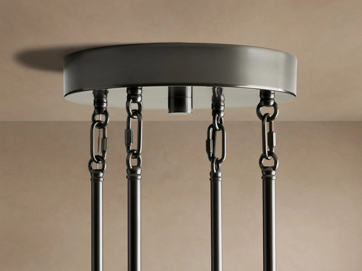 Delsie Bronze Smoke Glass Chandelier — product view 4