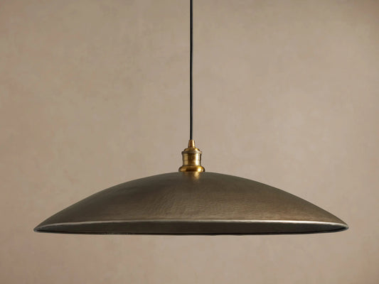 Brass Fan Pendant in Recycled Metal — product view 2