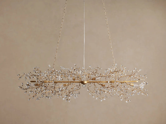 Linear Crystal Light Fiore Chandelier — product view 2