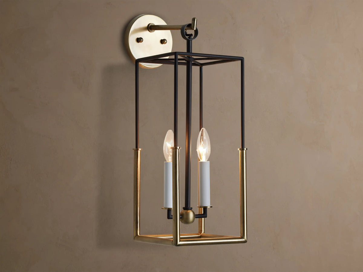 Holt Iron Lantern Sconce