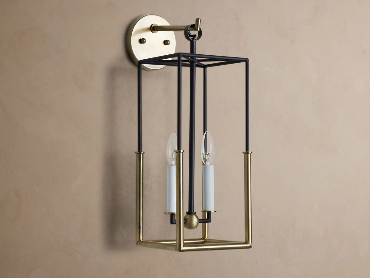 Holt Iron Lantern Sconce
