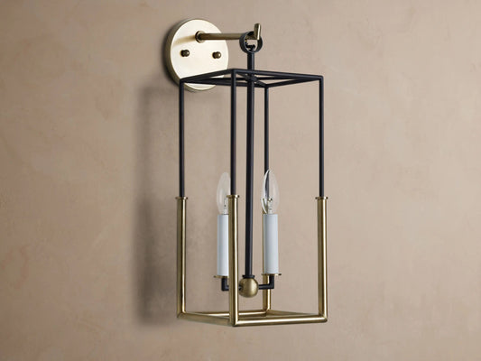 Holt Iron Lantern Sconce — product view 2