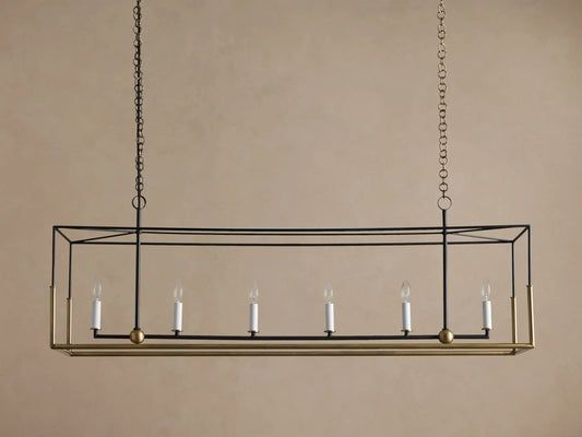 Holt 55 Inch Iron Linear Light Chandelier — product view 2