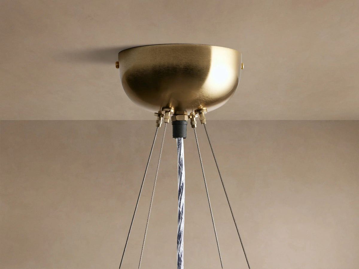 Brass Round Light Chandelier — product view 16