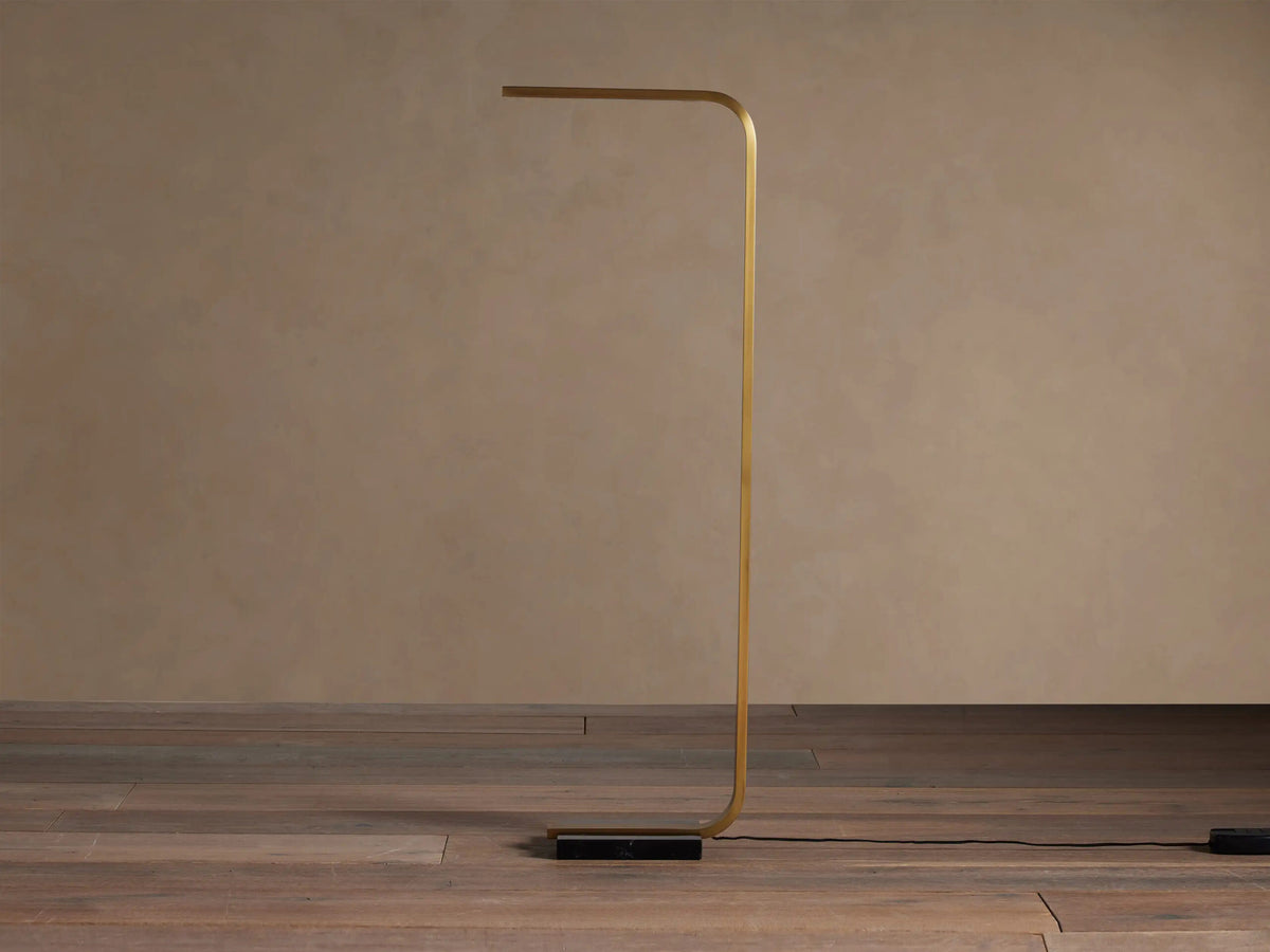 Modern Brass Lamp Karson Task Floor Lamp