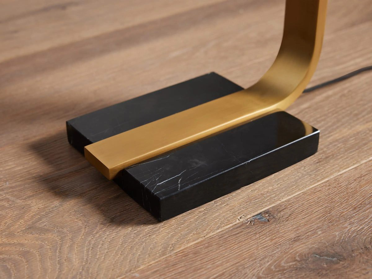 Modern Brass Lamp Karson Task Floor Lamp