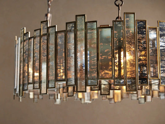 Laila Round Copper Light Chandelier — product view 2