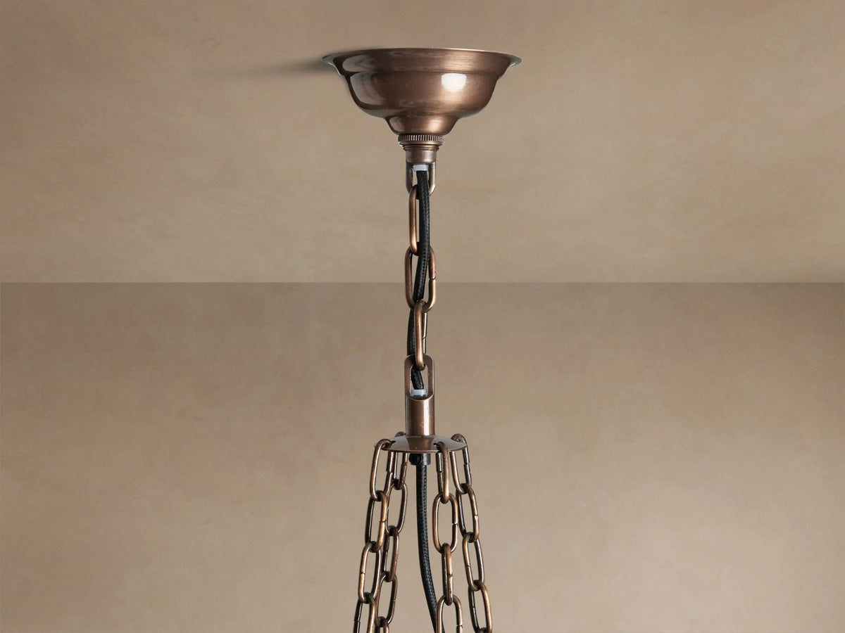 Laila Round Copper Light Chandelier — product view 7
