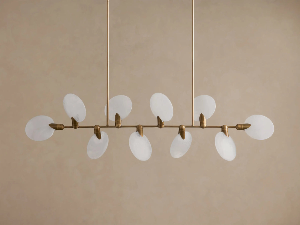 Lyla Glass Linear Light Chandelier