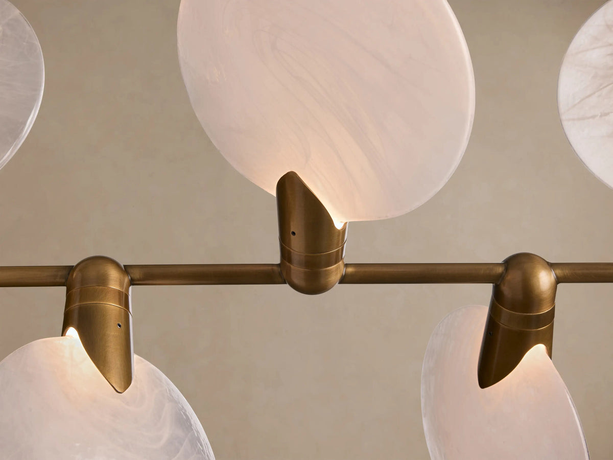Lyla Glass Linear Light Chandelier