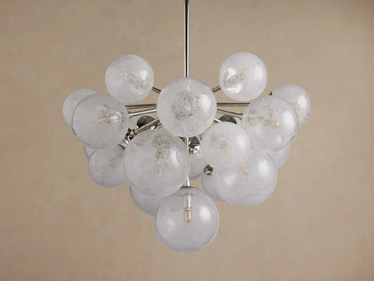 Mandoza Nickel Globe Light 19 Light Chandelier — product view 2