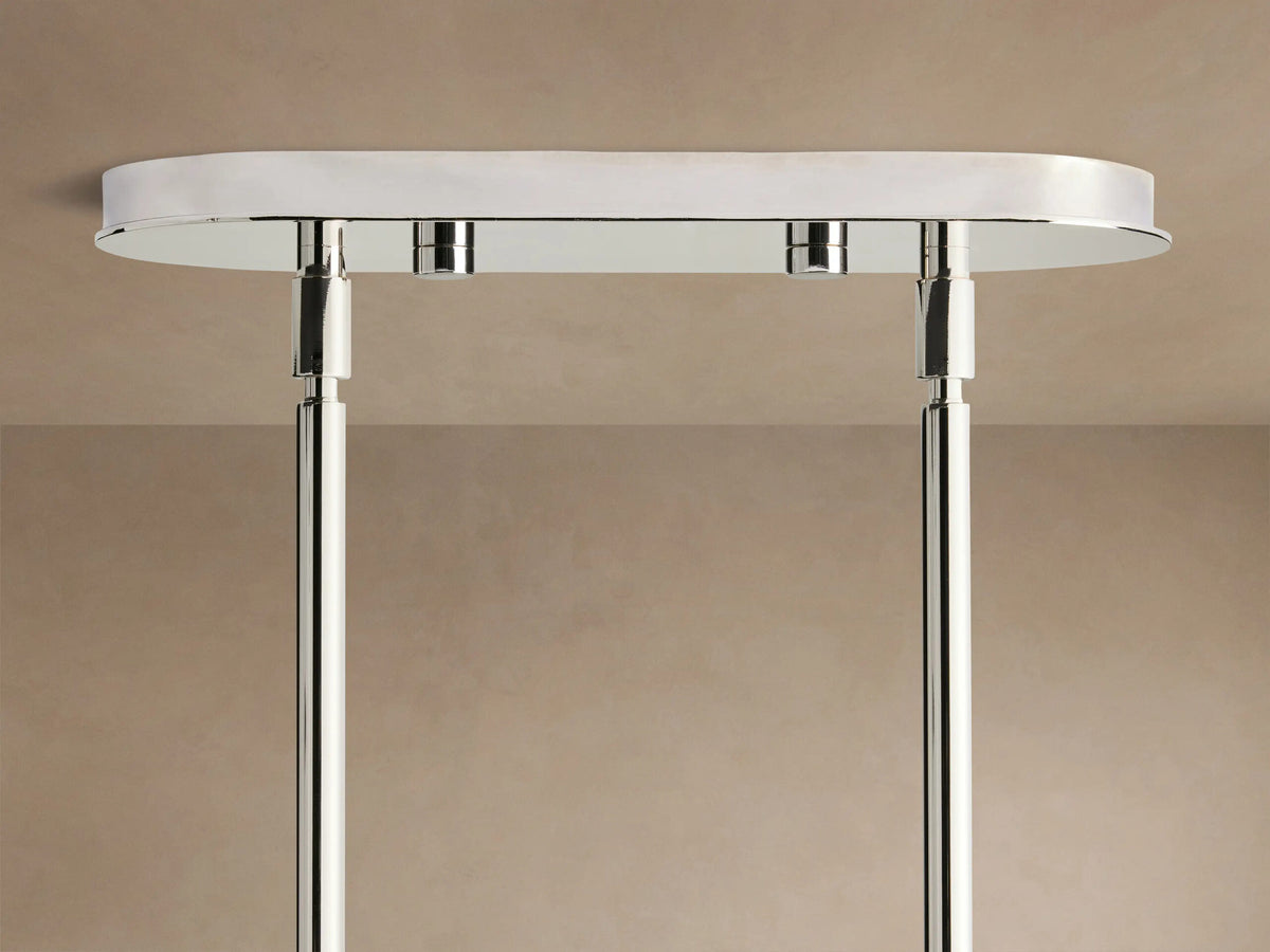 Mandoza Linear Nickel Light Chandelier — product view 4