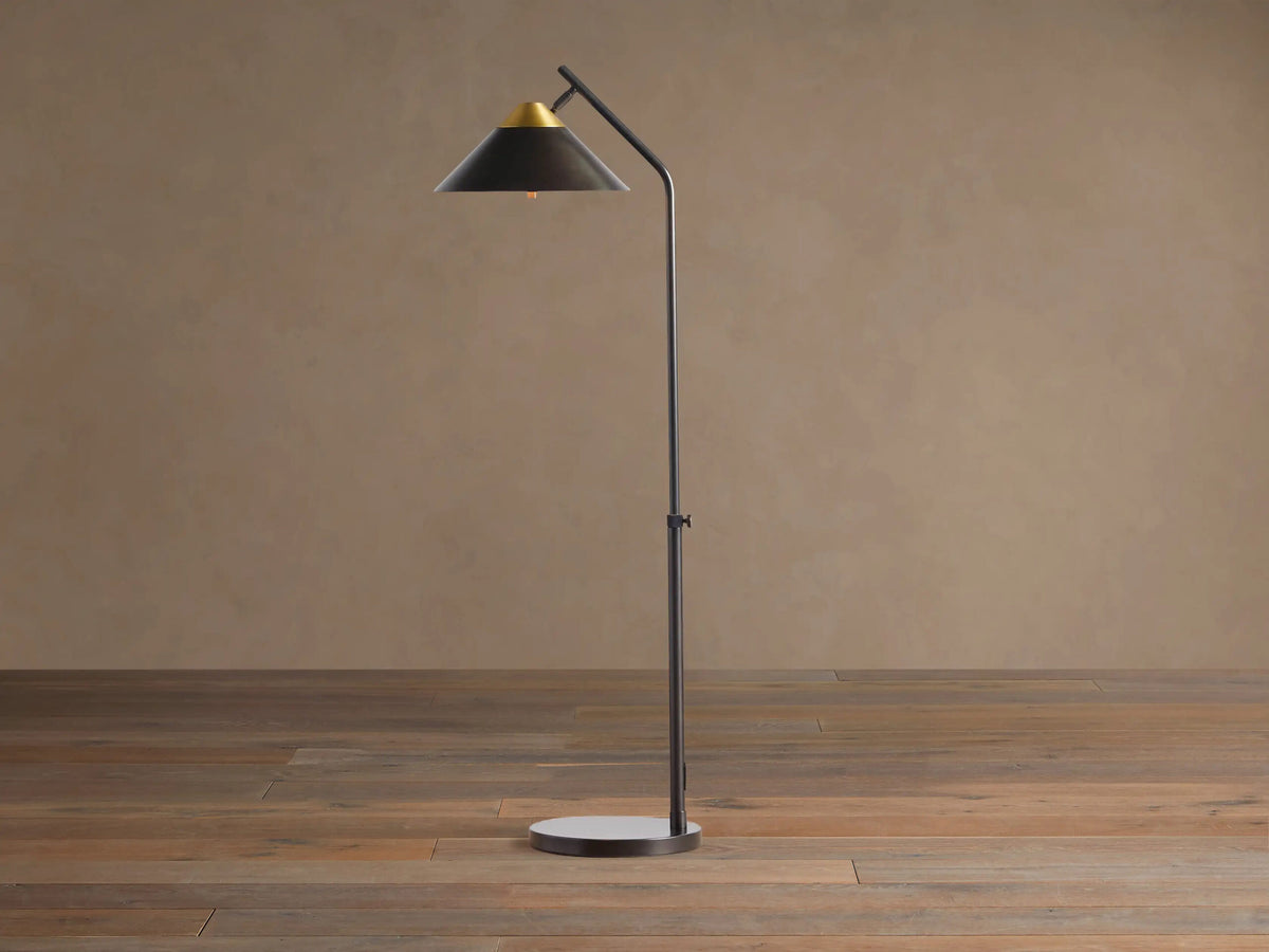 Marquee Bronze Modern Lamp Task Floor Lamp