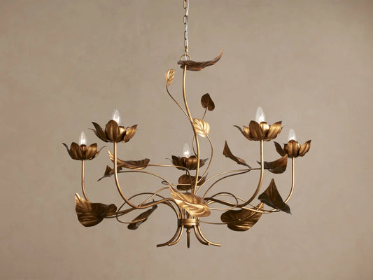 Ninfea 49 Inch Iron Gold Chandelier — product view 2