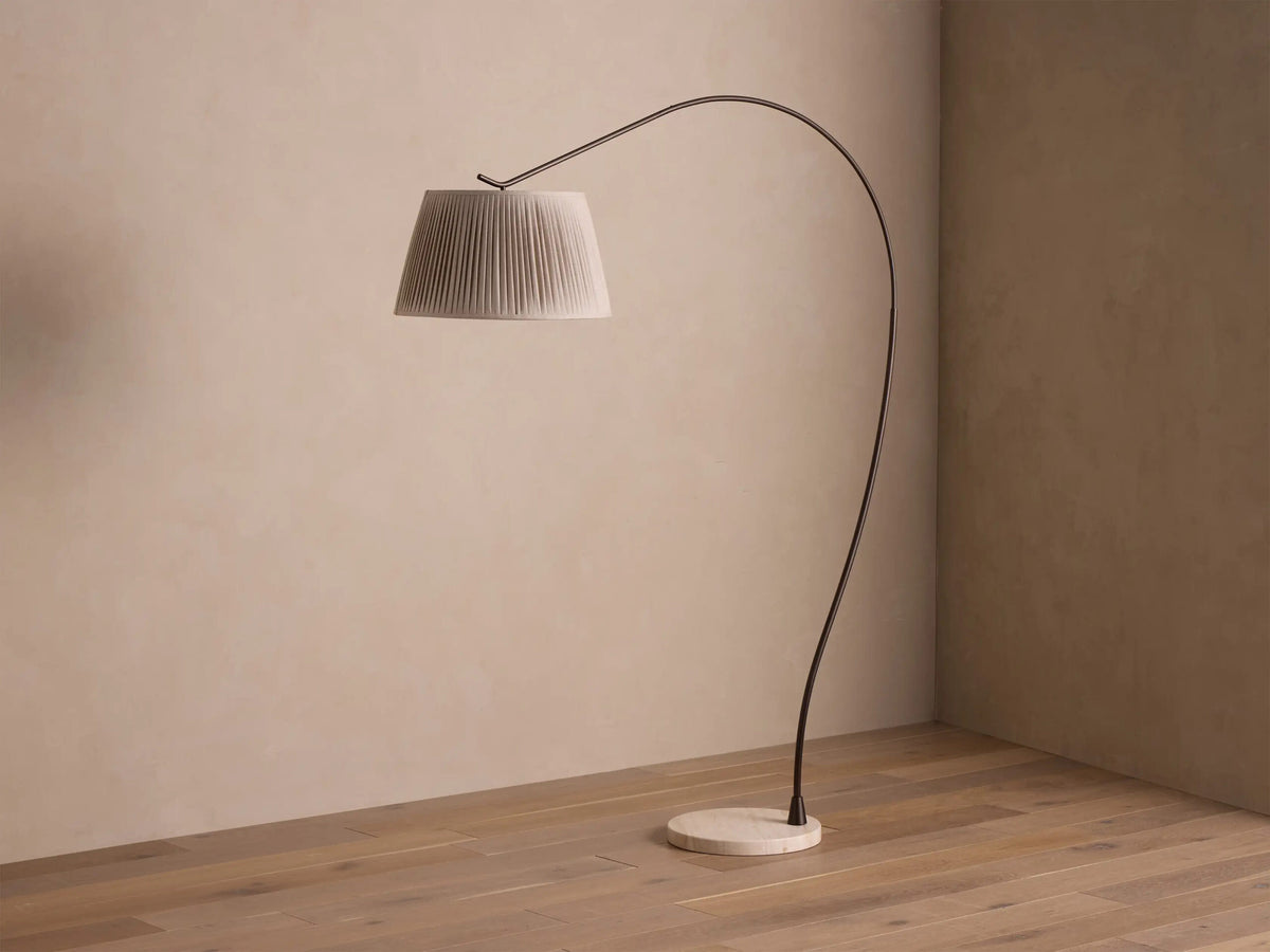 Omari Stone Arc Floor Lamp