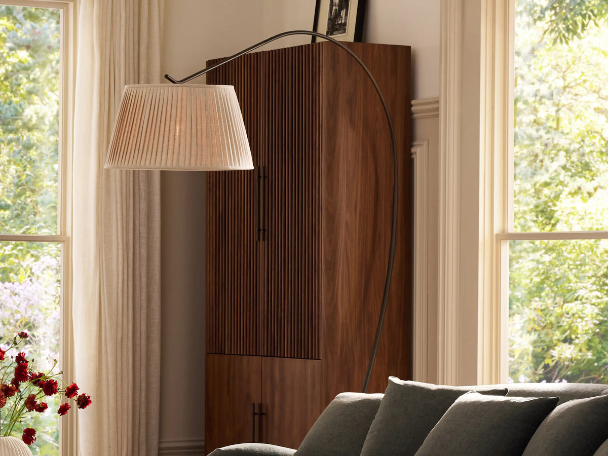 Omari Stone Arc Floor Lamp — product view 4