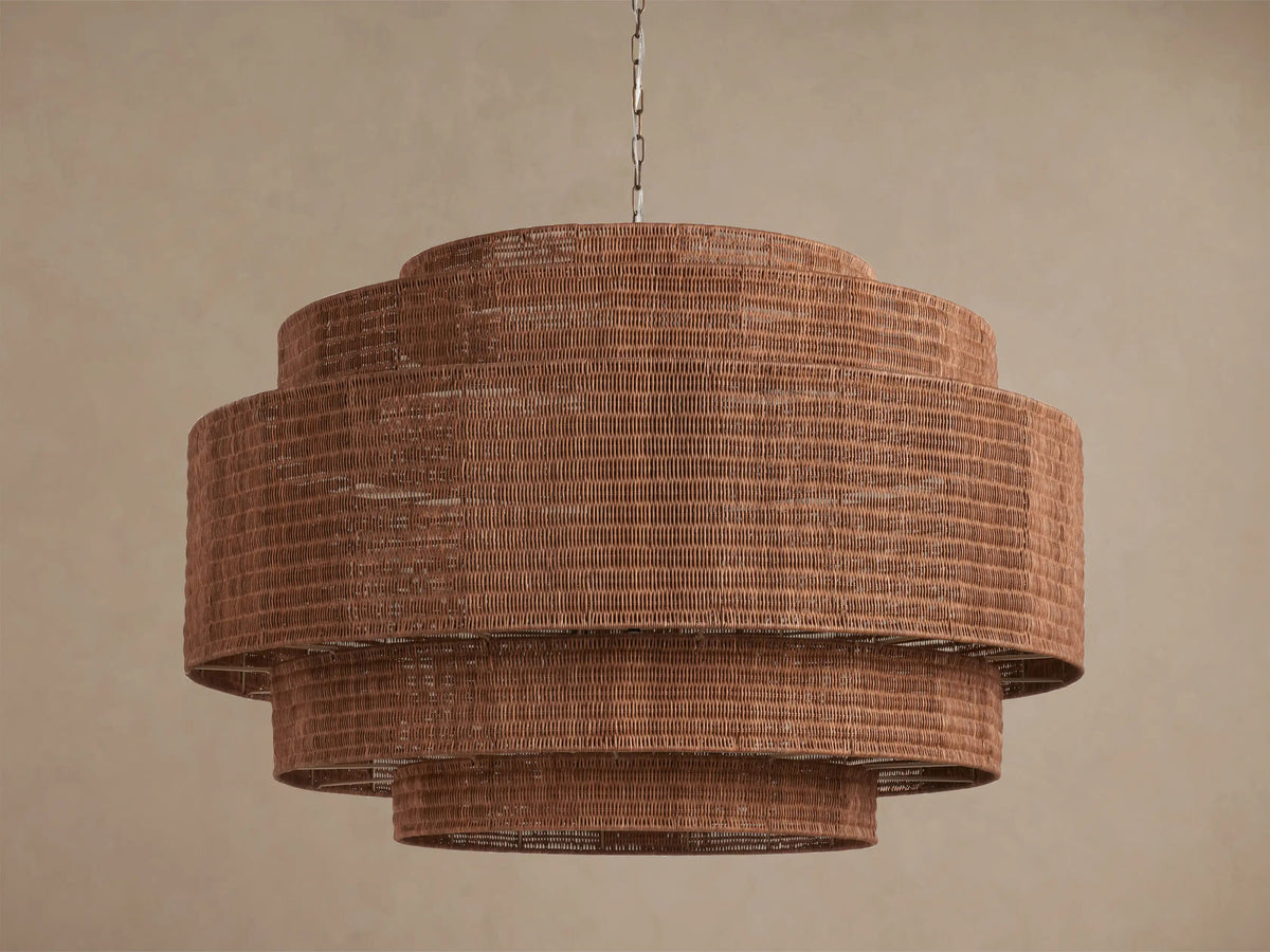Paloma 52 Inch Rattan Chandelier