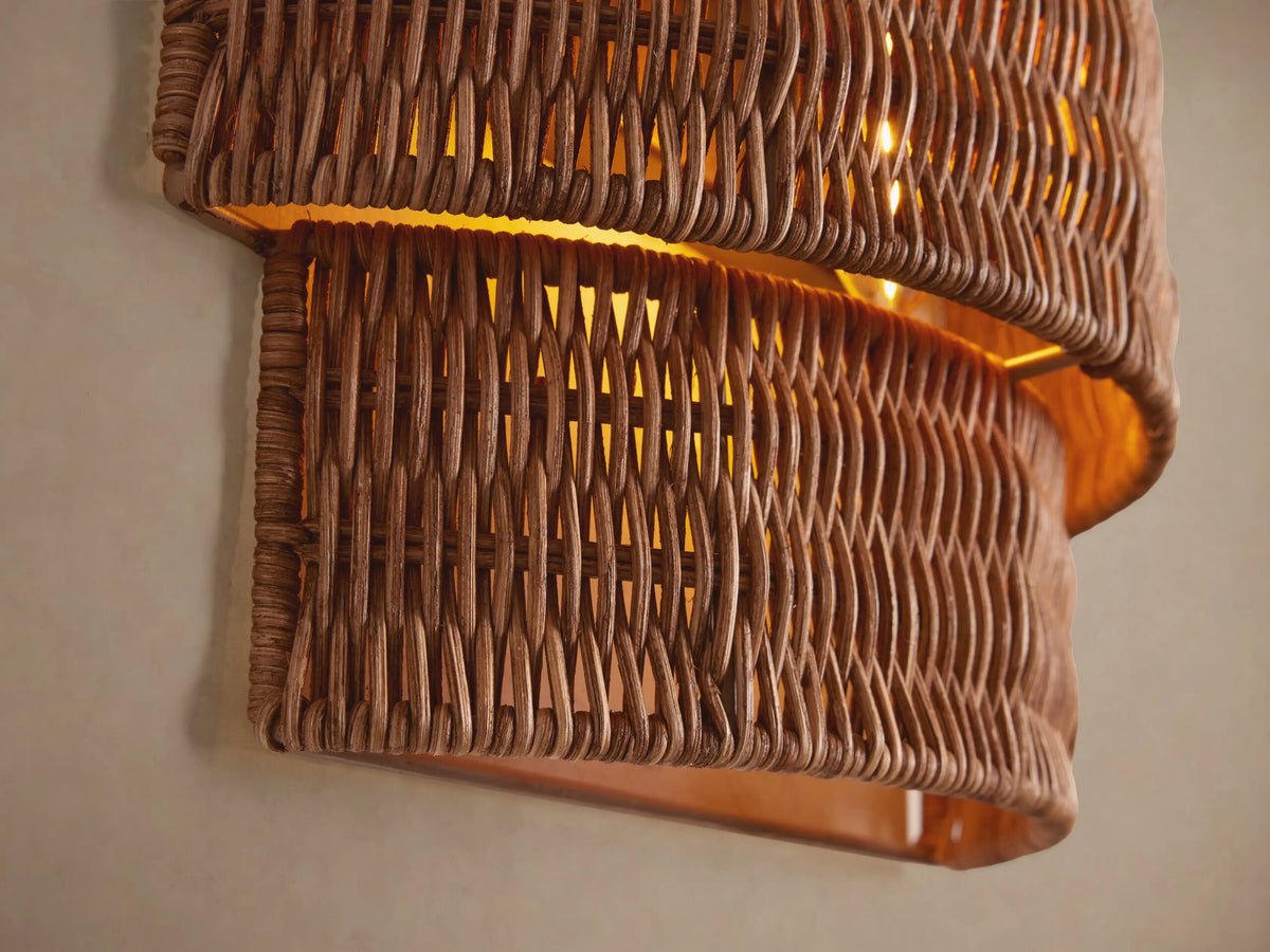Paloma Rattan Wall Sconce