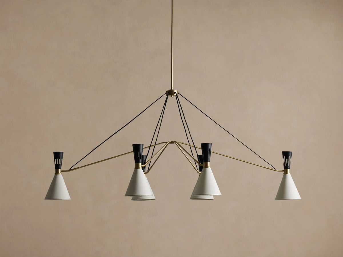 Ramsey Brass Linear Light Chandelier