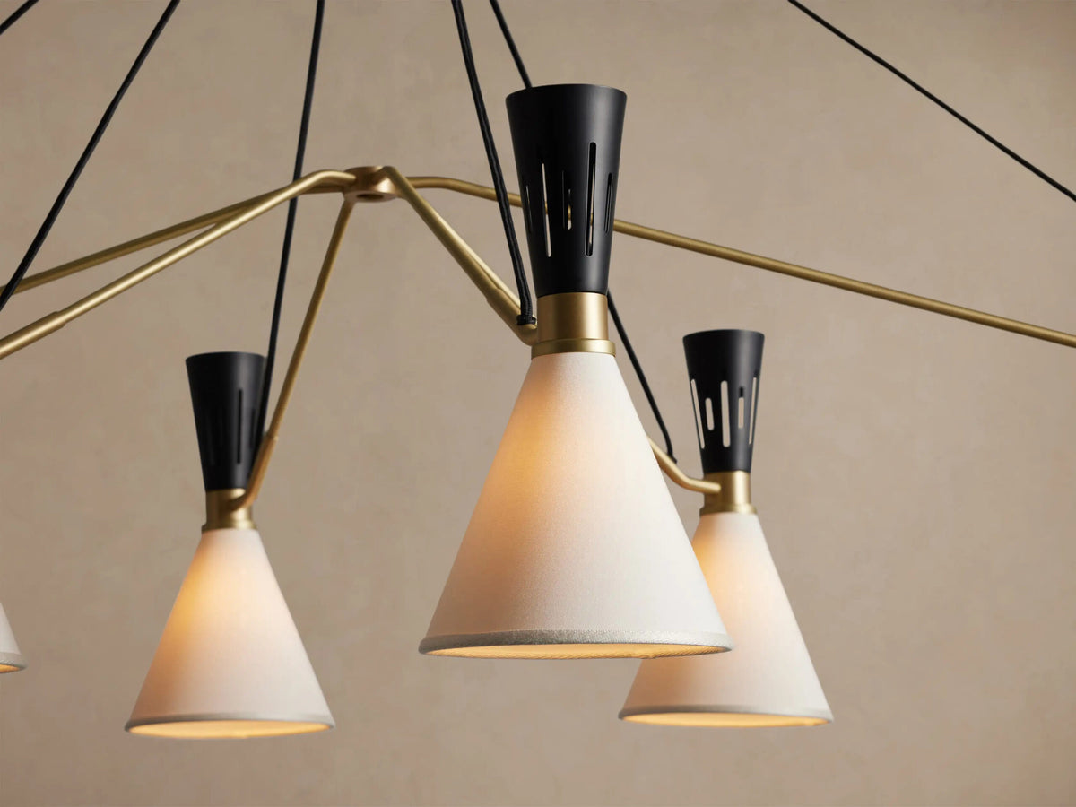 Ramsey Brass Linear Light Chandelier