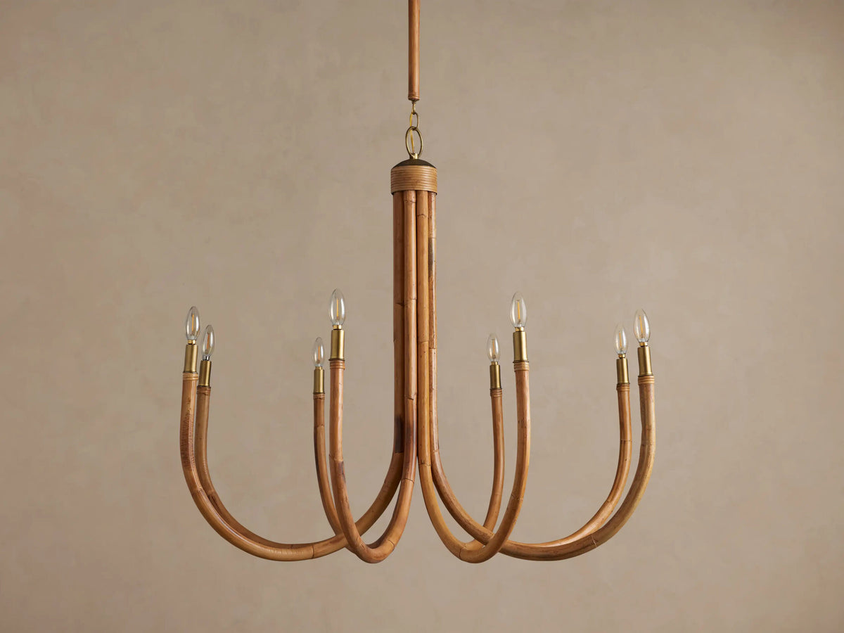 Ravda Round Rattan Chandelier