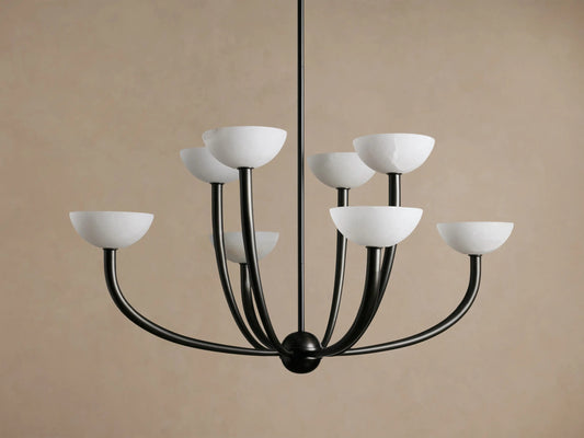 Saguaro Alabaster Chandelier in Bronze — product view 2