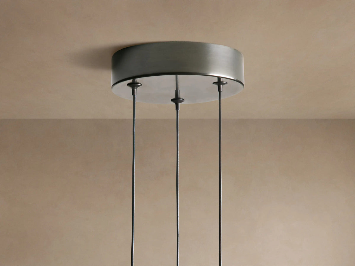Soltaire Brass Glass Pendant Cluster Light — product view 8