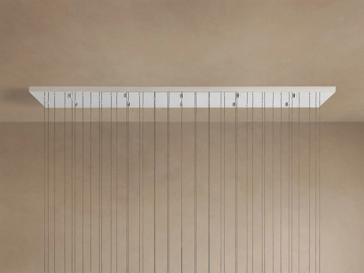 Soltaire Glass LED Chandelier in Nickel — product view 16