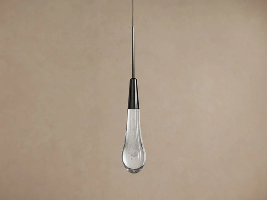 Soltaire Bronze Modern Glass Pendant — product view 2