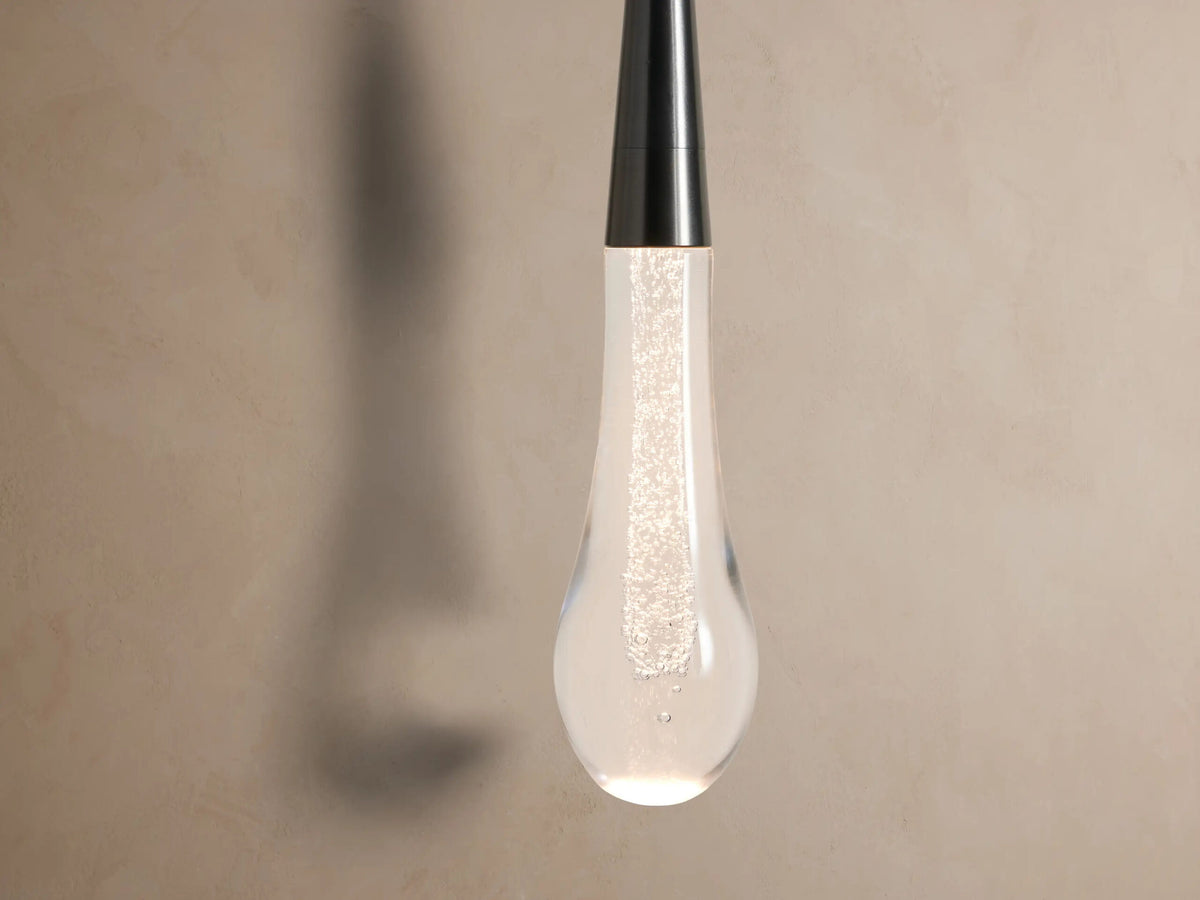 Soltaire Brass Glass Sconce LED Wall Light — product view 6
