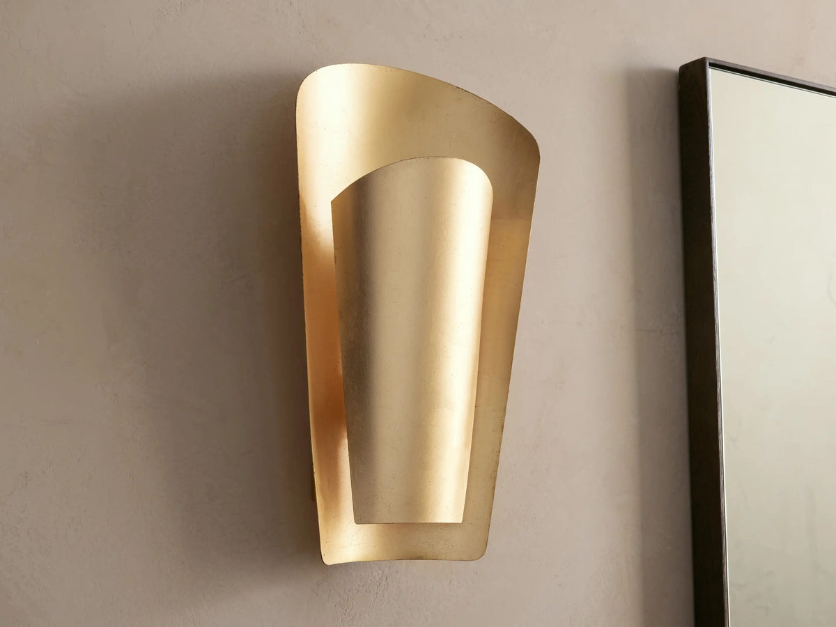 Strato Gold Brass Modern Sconce