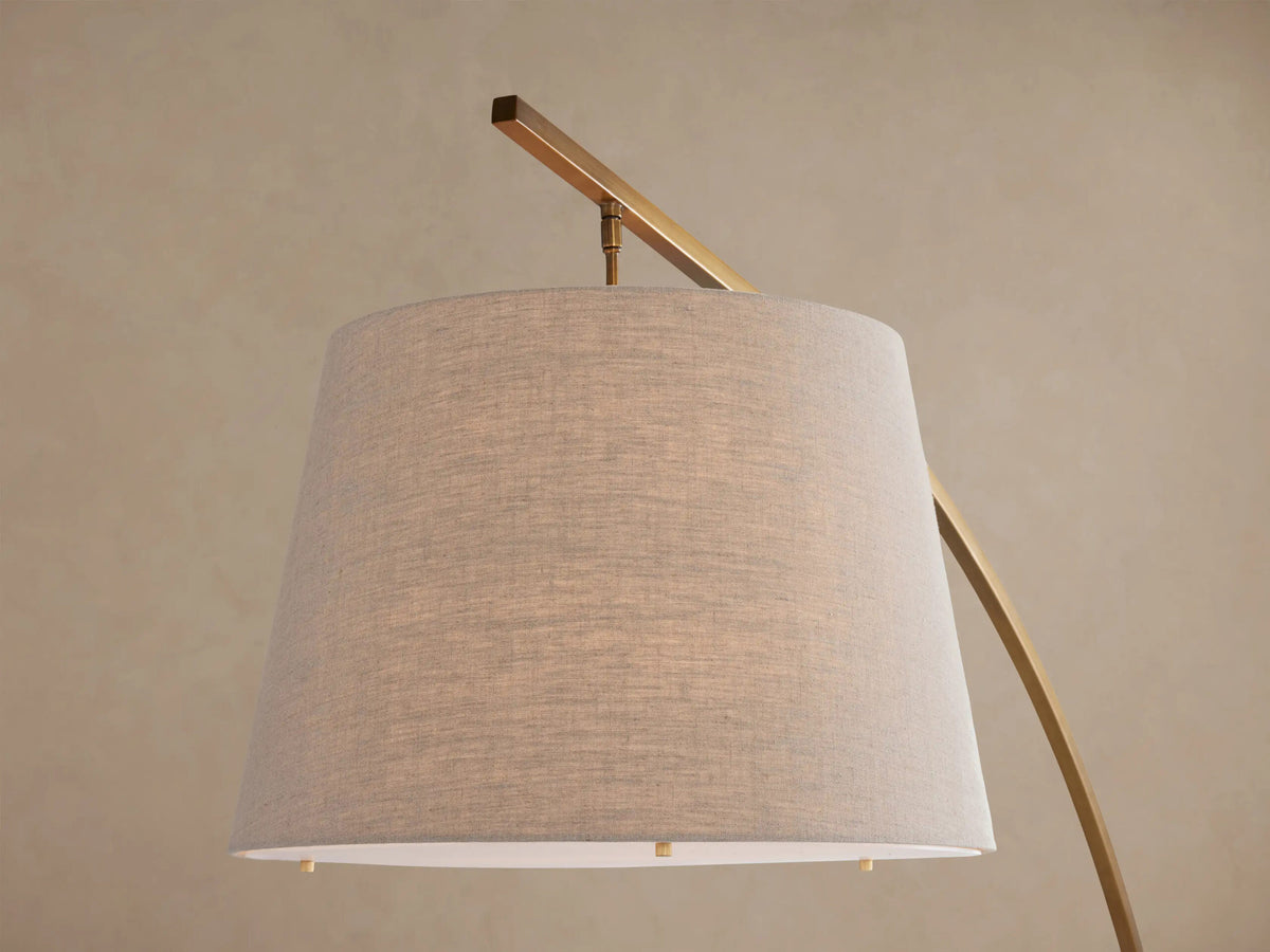 Iron Arc Floor Lamp with Marble Base — product view 24