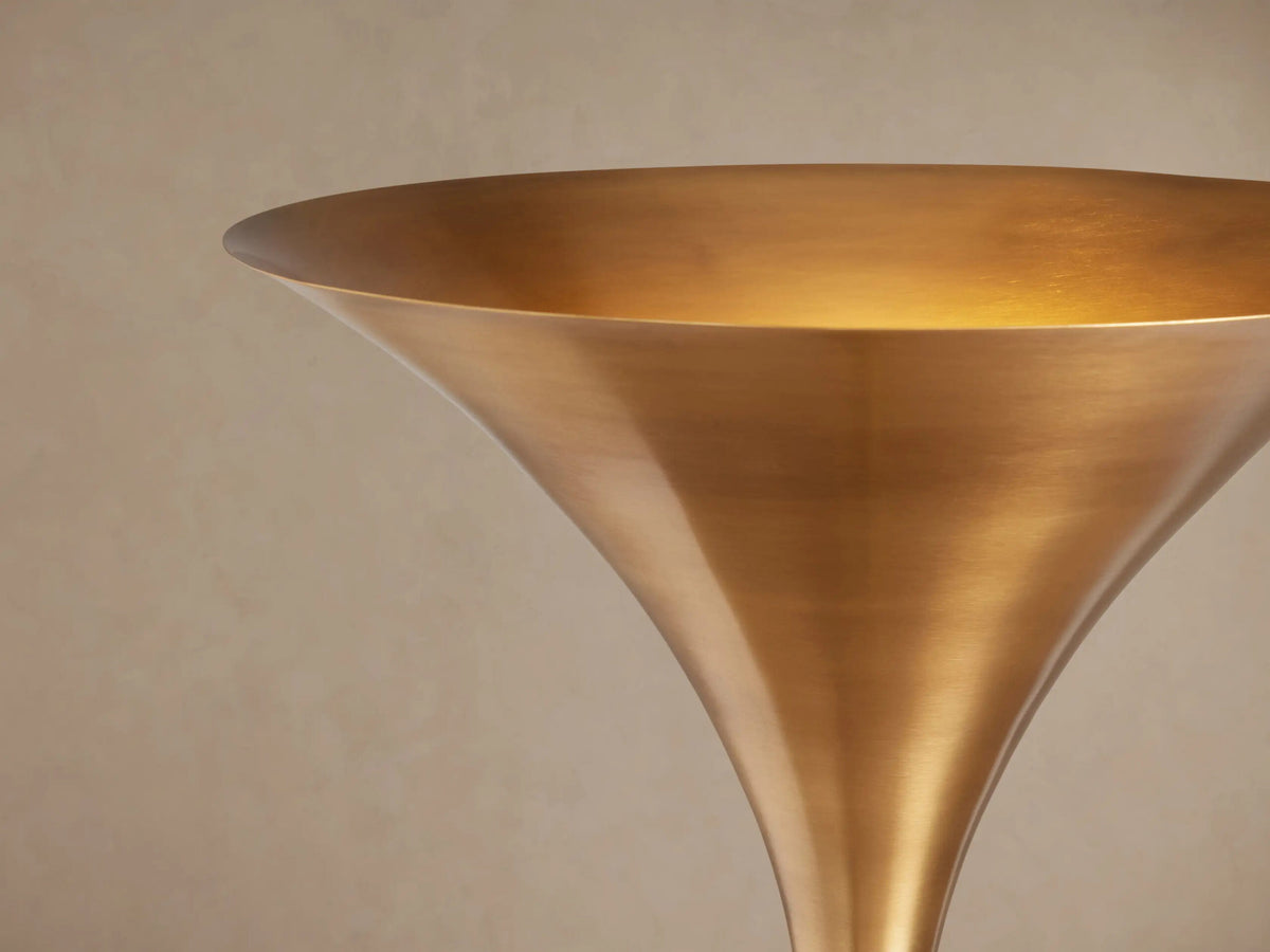 Brass Tulip Lamp Tultz Burnished Iron Floor Lamp