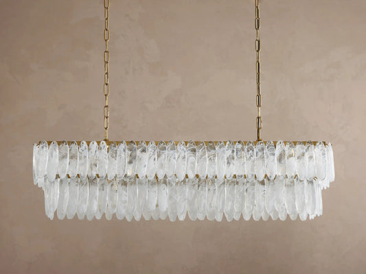 Verna Glass Linear Light Chandelier — product view 2