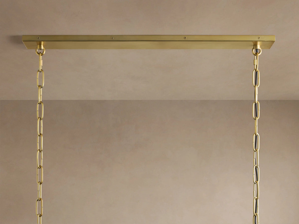 Verna Glass Linear Light Chandelier — product view 5