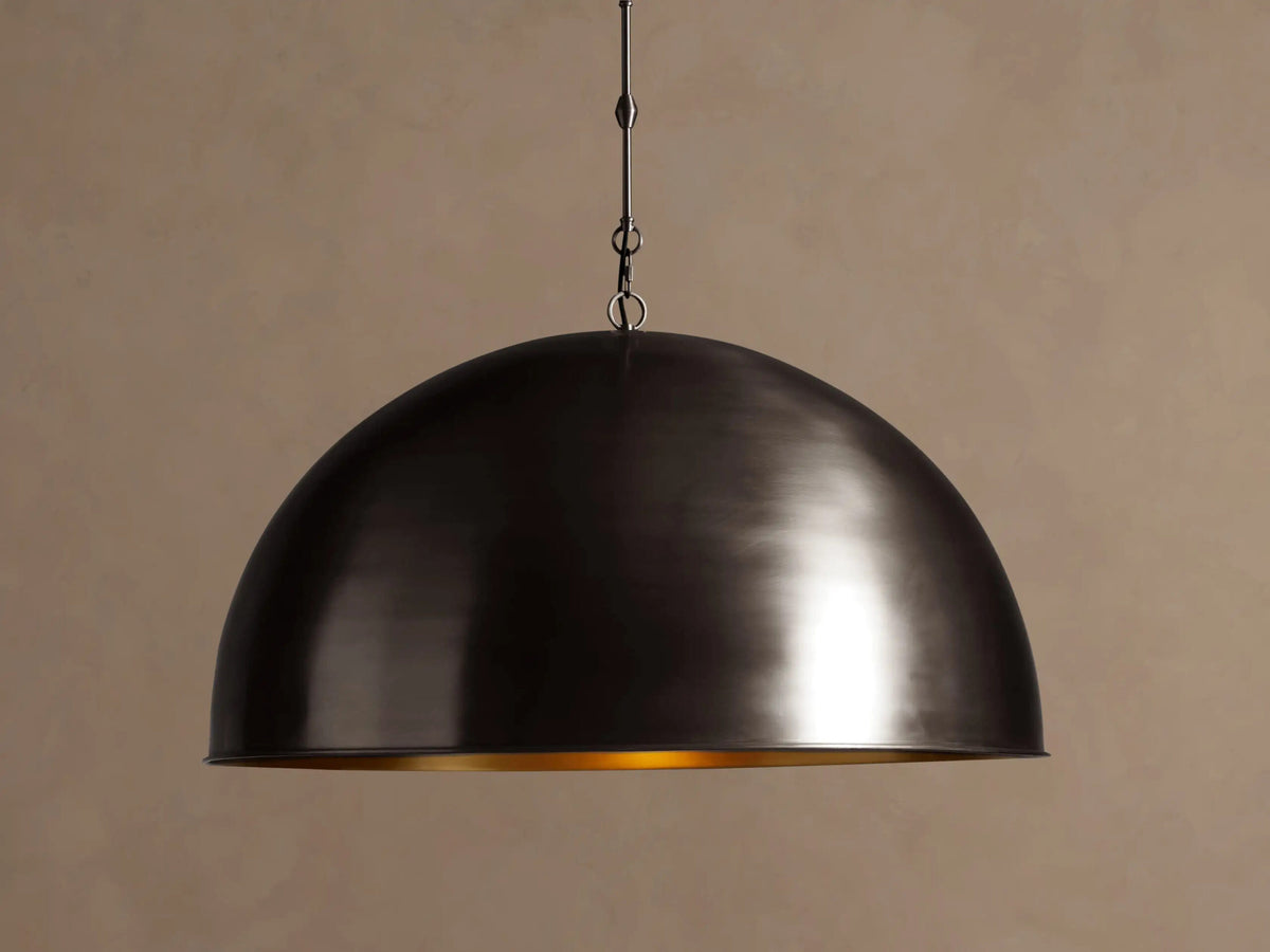 Bronze Dome Pendant 36 Inch Hardwired Light — product view 1