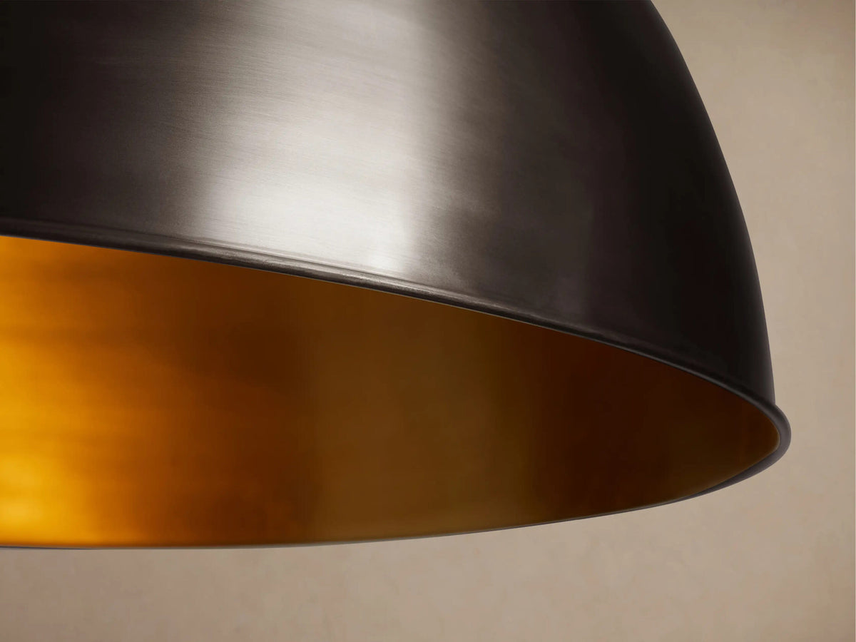 Bronze Dome Pendant 36 Inch Hardwired Light — product view 3