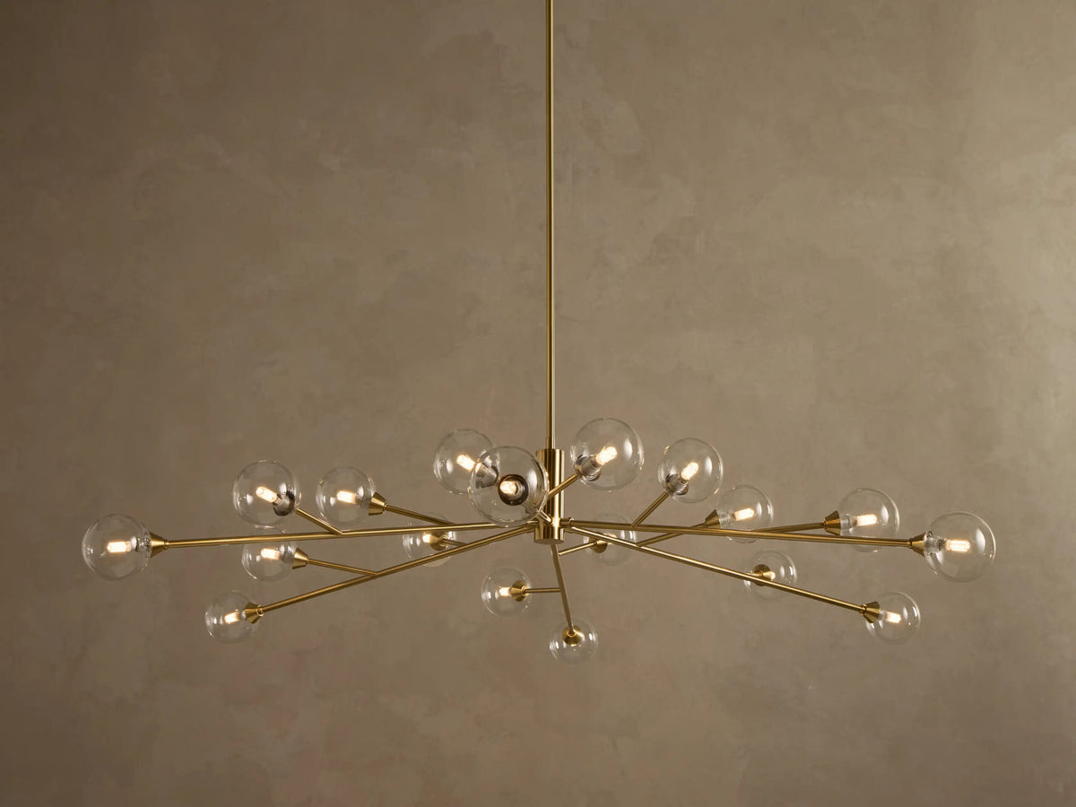 Apollo 59 Inch Round Brass Chandelier — product view 1