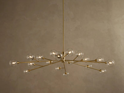 Apollo 59 Inch Round Brass Chandelier — product view 1