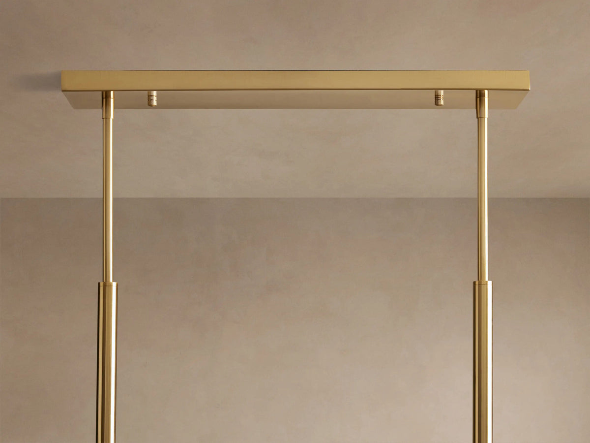 Modern Brass Light 72 Inch Linear Chandelier — product view 4
